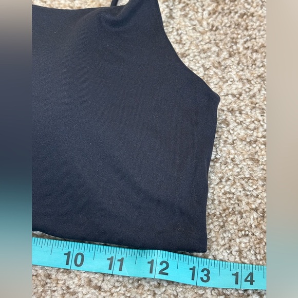 Cajubrasil Basic Sporty Black Sports Bra Top Size Small | bodycon | fitness | - Picture 4 of 5